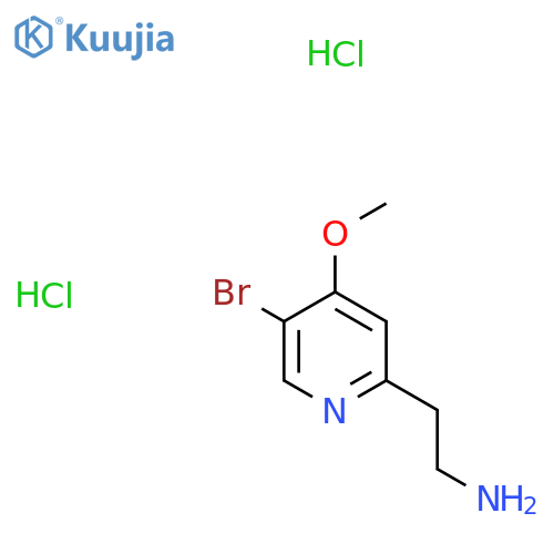 2-(5-Bromo-4-methoxypyridin-2-yl)ethan-1-amine dihydrochloride structure