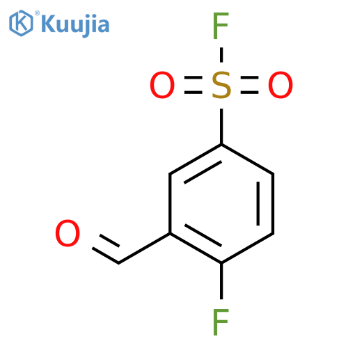 4-Fluoro-3-formylbenzene-1-sulfonyl fluoride structure