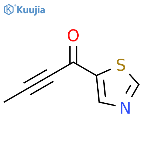 1-(1,3-thiazol-5-yl)but-2-yn-1-one structure