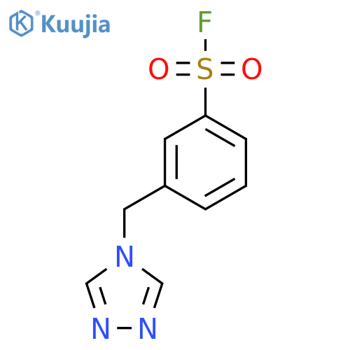 3-(4H-1,2,4-triazol-4-yl)methylbenzene-1-sulfonyl fluoride structure