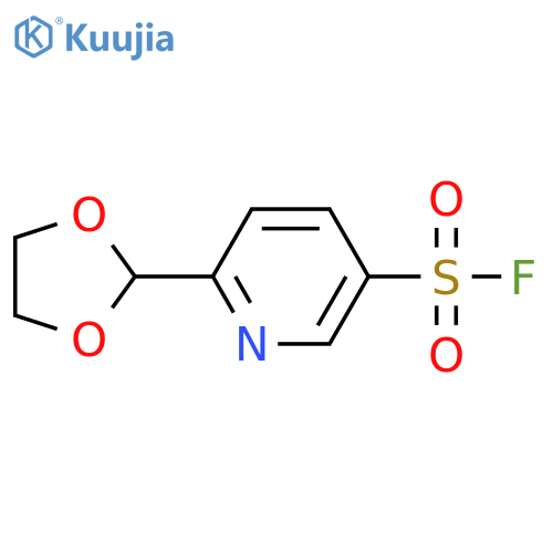 6-(1,3-Dioxolan-2-yl)pyridine-3-sulfonyl fluoride structure