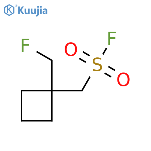 [1-(Fluoromethyl)cyclobutyl]methanesulfonyl fluoride structure