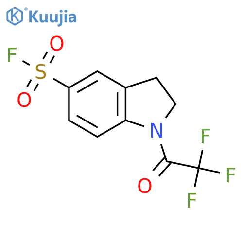 1-(trifluoroacetyl)-2,3-dihydro-1H-indole-5-sulfonyl fluoride structure