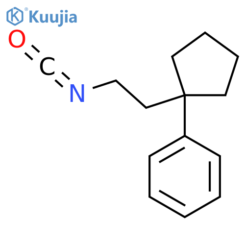 1-(2-isocyanatoethyl)cyclopentylbenzene structure