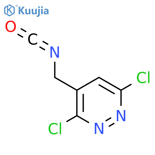 3,6-dichloro-4-(isocyanatomethyl)pyridazine structure