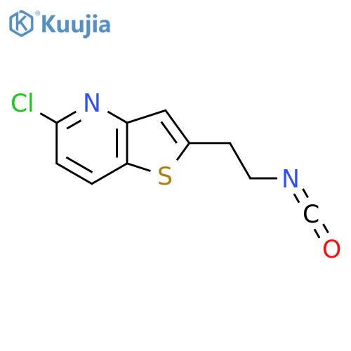 5-chloro-2-(2-isocyanatoethyl)thieno3,2-bpyridine structure
