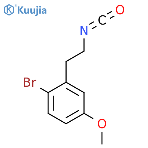 1-Bromo-2-(2-isocyanatoethyl)-4-methoxybenzene structure
