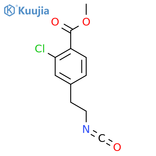 methyl 2-chloro-4-(2-isocyanatoethyl)benzoate structure