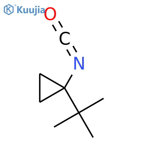 1-tert-butyl-1-isocyanatocyclopropane structure