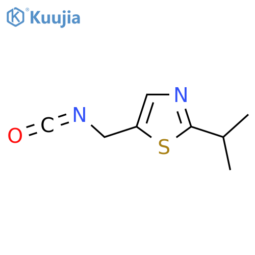 5-(Isocyanatomethyl)-2-(propan-2-yl)-1,3-thiazole structure