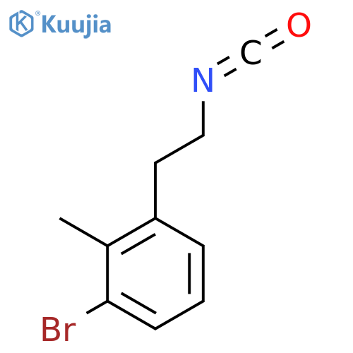1-bromo-3-(2-isocyanatoethyl)-2-methylbenzene structure