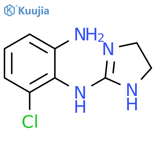 1,2-Benzenediamine, 3-chloro-N2-(4,5-dihydro-1H-imidazol-2-yl)- structure