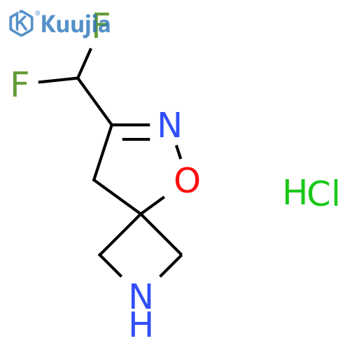7-(Difluoromethyl)-5-oxa-2,6-diazaspiro[3.4]oct-6-ene hydrochloride structure