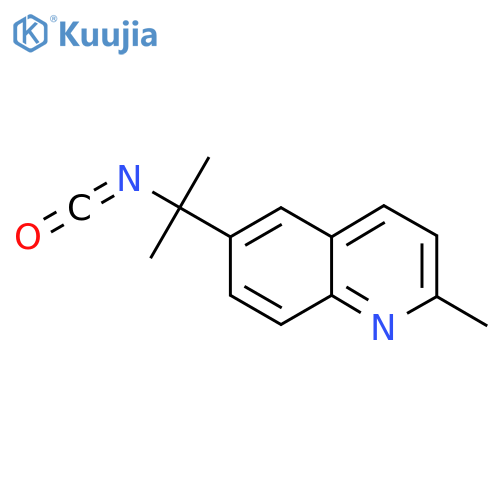 6-(2-isocyanatopropan-2-yl)-2-methylquinoline structure