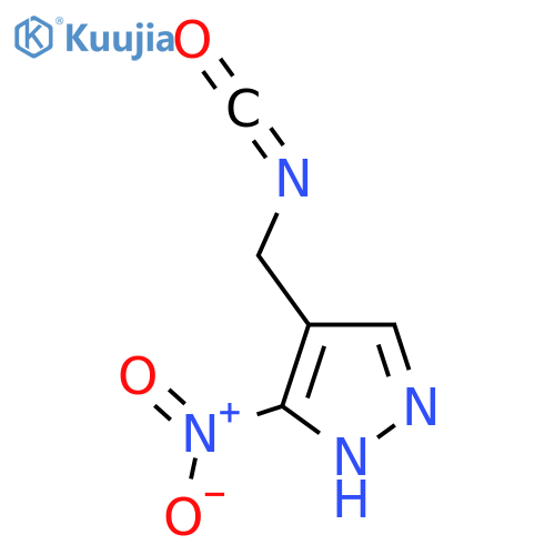 4-(isocyanatomethyl)-3-nitro-1H-pyrazole structure