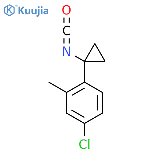 4-chloro-1-(1-isocyanatocyclopropyl)-2-methylbenzene structure