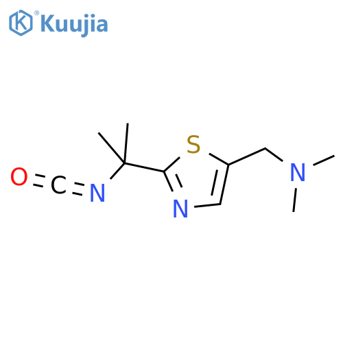{2-(2-isocyanatopropan-2-yl)-1,3-thiazol-5-ylmethyl}dimethylamine structure