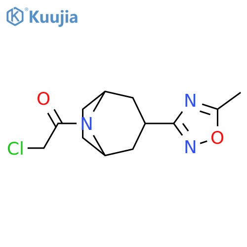 2-chloro-1-3-(5-methyl-1,2,4-oxadiazol-3-yl)-8-azabicyclo3.2.1octan-8-ylethan-1-one structure