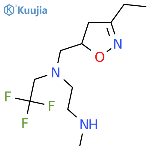 (3-ethyl-4,5-dihydro-1,2-oxazol-5-yl)methyl2-(methylamino)ethyl(2,2,2-trifluoroethyl)amine structure