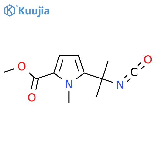 methyl 5-(2-isocyanatopropan-2-yl)-1-methyl-1H-pyrrole-2-carboxylate structure