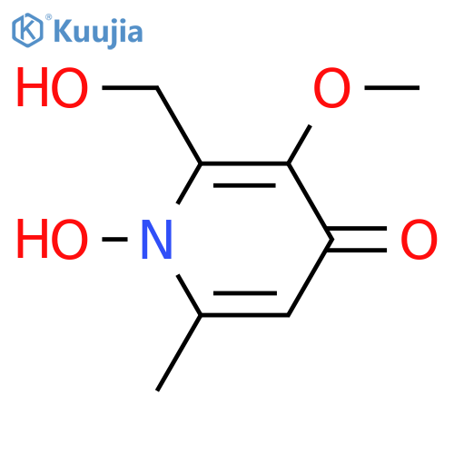 1-Hydroxy-2-(hydroxymethyl)-3-methoxy-6-methyl-1,4-dihydropyridin-4-one structure