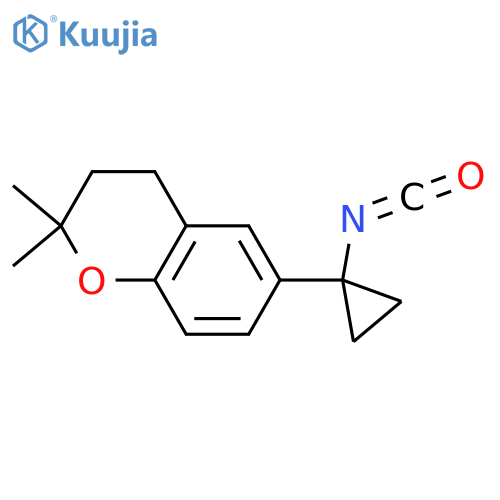 6-(1-isocyanatocyclopropyl)-2,2-dimethyl-3,4-dihydro-2H-1-benzopyran structure