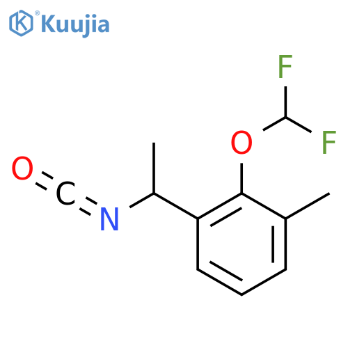 2-(difluoromethoxy)-1-(1-isocyanatoethyl)-3-methylbenzene structure
