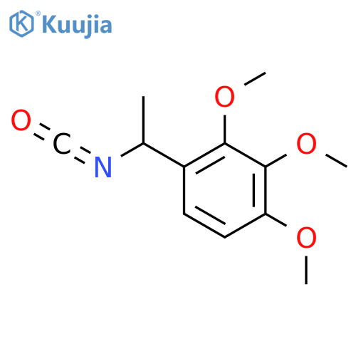 1-(1-isocyanatoethyl)-2,3,4-trimethoxybenzene structure