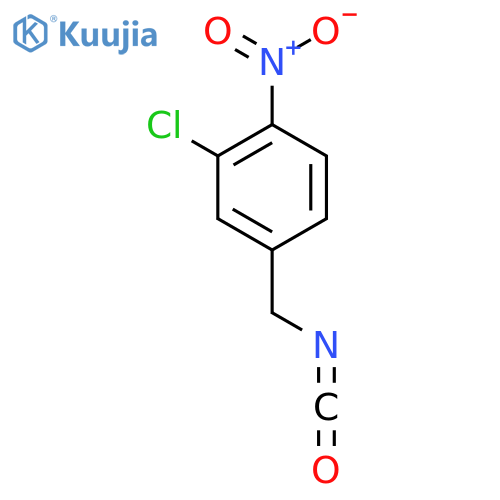 2-chloro-4-(isocyanatomethyl)-1-nitrobenzene structure