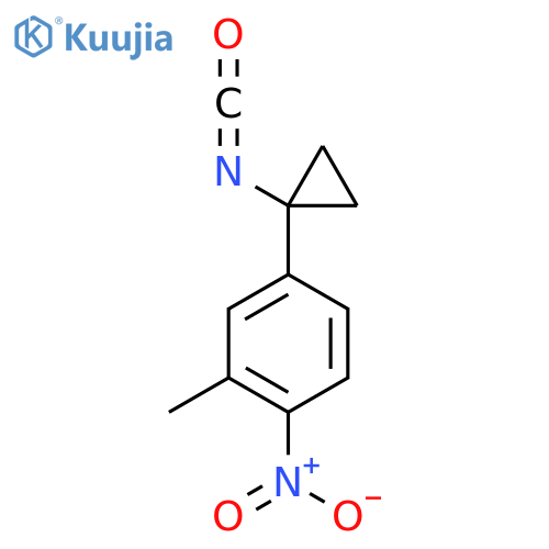 4-(1-isocyanatocyclopropyl)-2-methyl-1-nitrobenzene structure