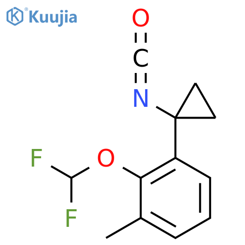 2-(difluoromethoxy)-1-(1-isocyanatocyclopropyl)-3-methylbenzene structure