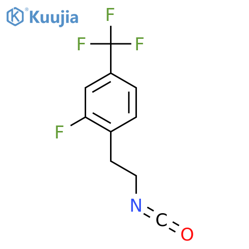 2-Fluoro-1-(2-isocyanatoethyl)-4-(trifluoromethyl)benzene structure