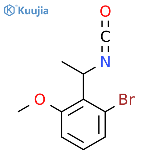1-Bromo-2-(1-isocyanatoethyl)-3-methoxybenzene structure