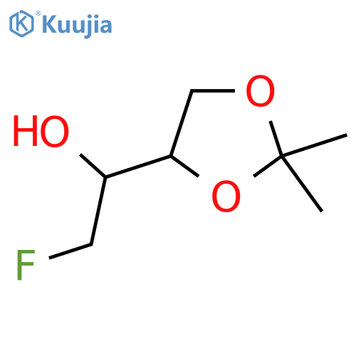 1-(2,2-dimethyl-1,3-dioxolan-4-yl)-2-fluoroethan-1-ol structure
