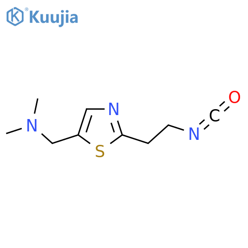 {2-(2-isocyanatoethyl)-1,3-thiazol-5-ylmethyl}dimethylamine structure
