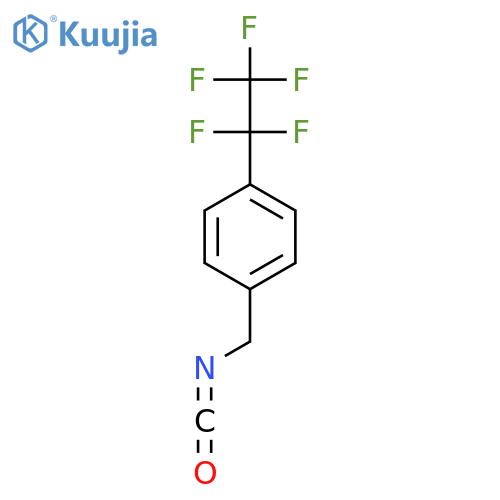 1-(isocyanatomethyl)-4-(pentafluoroethyl)benzene structure