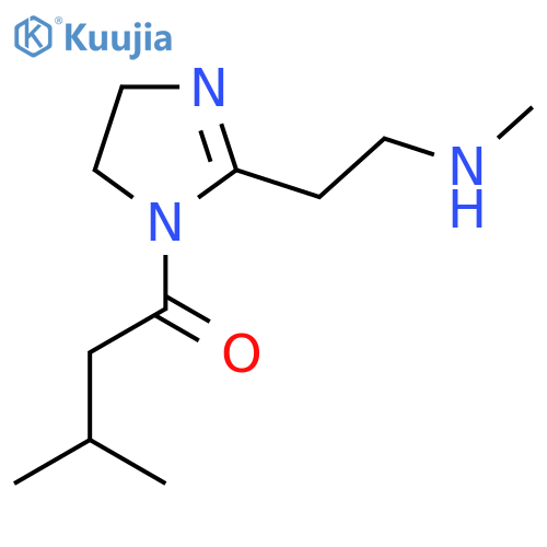 3-methyl-1-{2-2-(methylamino)ethyl-4,5-dihydro-1H-imidazol-1-yl}butan-1-one structure