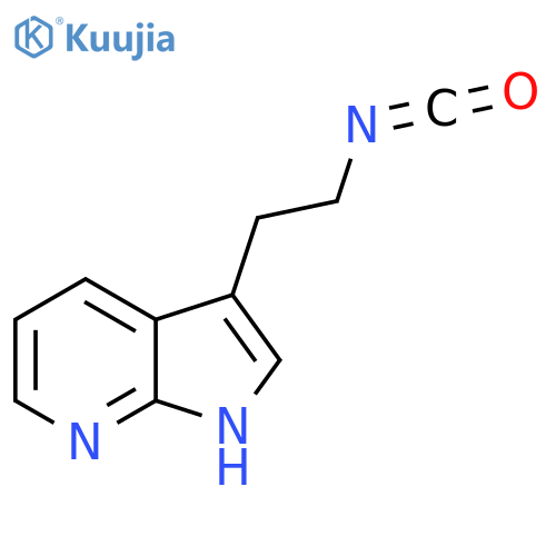 3-(2-isocyanatoethyl)-1H-pyrrolo2,3-bpyridine structure