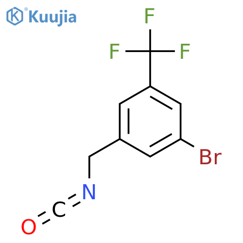 1-bromo-3-(isocyanatomethyl)-5-(trifluoromethyl)benzene structure