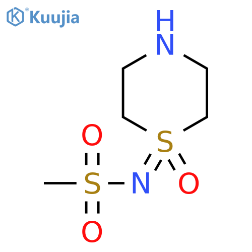N-(1-oxo-1lambda6-thiomorpholin-1-ylidene)methanesulfonamide structure