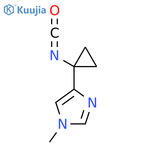 4-(1-isocyanatocyclopropyl)-1-methyl-1H-imidazole structure