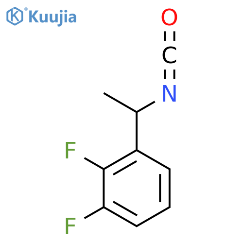 1,2-difluoro-3-(1-isocyanatoethyl)benzene structure