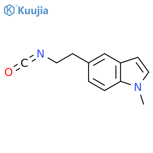 5-(2-isocyanatoethyl)-1-methyl-1H-indole structure
