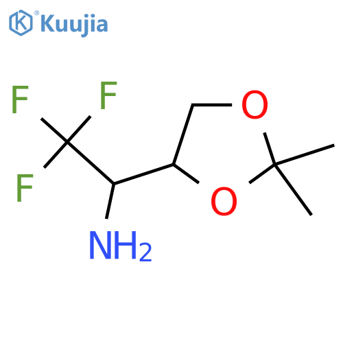 1-(2,2-Dimethyl-1,3-dioxolan-4-yl)-2,2,2-trifluoroethan-1-amine structure