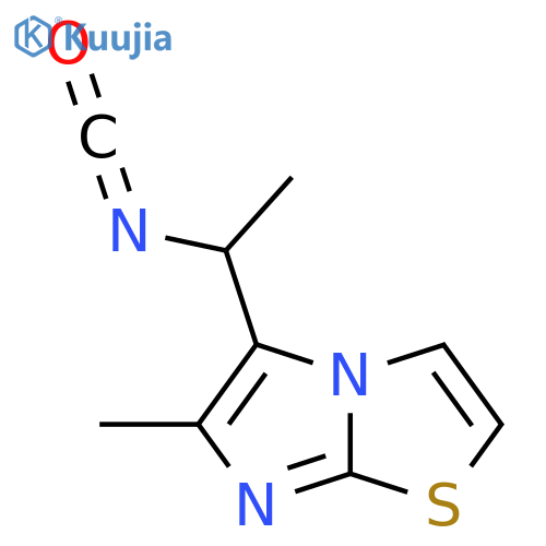 5-(1-isocyanatoethyl)-6-methylimidazo2,1-b1,3thiazole structure