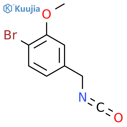 1-bromo-4-(isocyanatomethyl)-2-methoxybenzene structure