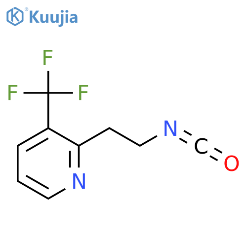 2-(2-isocyanatoethyl)-3-(trifluoromethyl)pyridine structure
