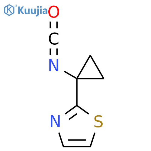 2-(1-isocyanatocyclopropyl)-1,3-thiazole structure