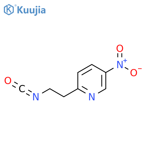 2-(2-isocyanatoethyl)-5-nitropyridine structure