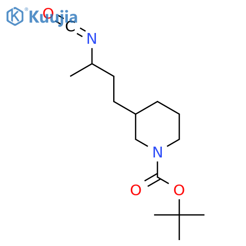 tert-butyl 3-(3-isocyanatobutyl)piperidine-1-carboxylate structure